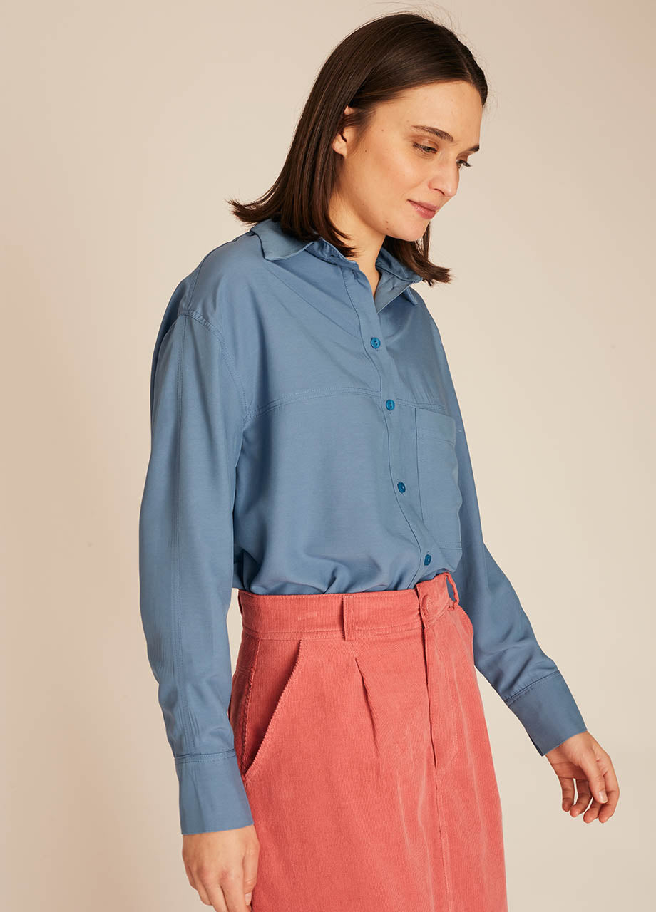 THIN CORDUROY SKIRT PINK