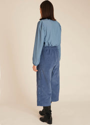 THIN CORDUROY CULOTTE BLUE