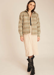 WINTER SQUARES OVERSHIRT GREEN