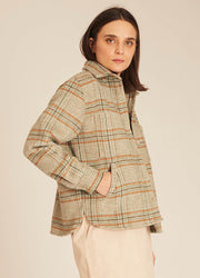 WINTER SQUARES OVERSHIRT GREEN