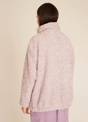 VEGAN SHEEPSKIN JACKET LILAC