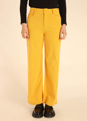 CORDUROY LONG TROUSERS YELLOW