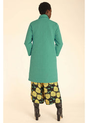 COAT DAISY EMBR GREEN