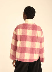 SQUARES JACKET ROSE