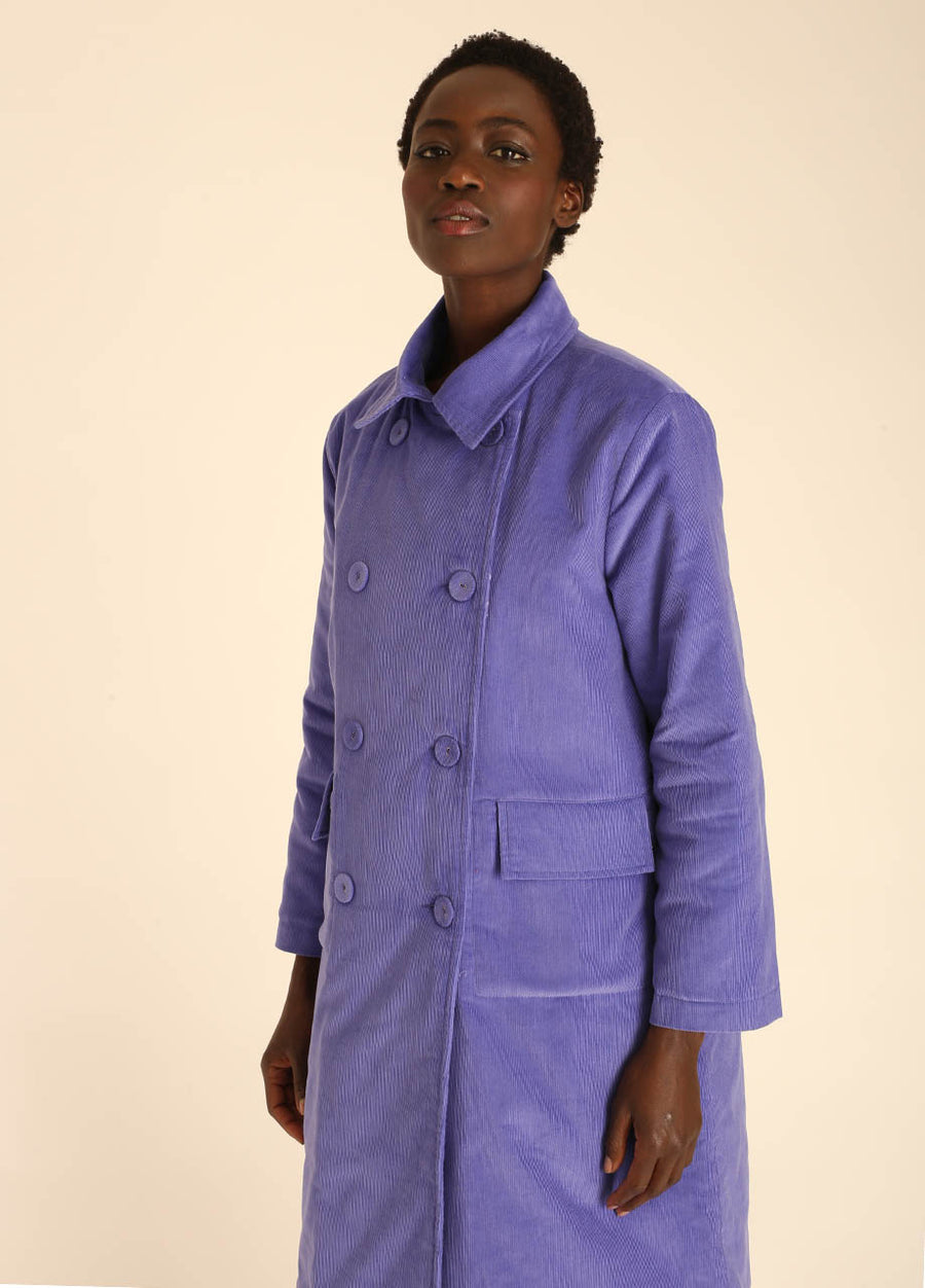 COAT CORDUROY LILAC