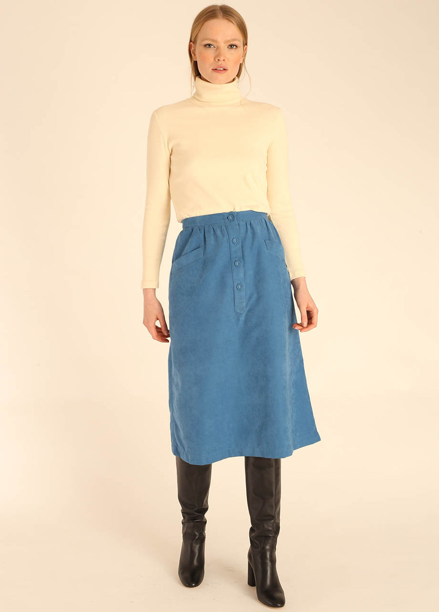 POCKETS SKIRT BLUE