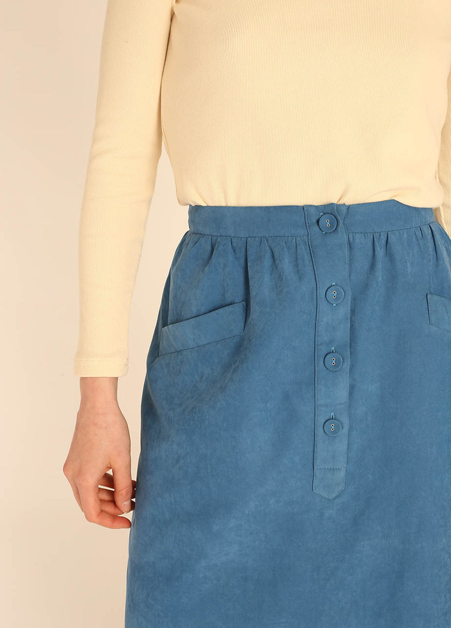 POCKETS SKIRT BLUE