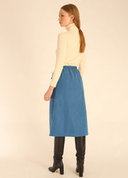 POCKETS SKIRT BLUE