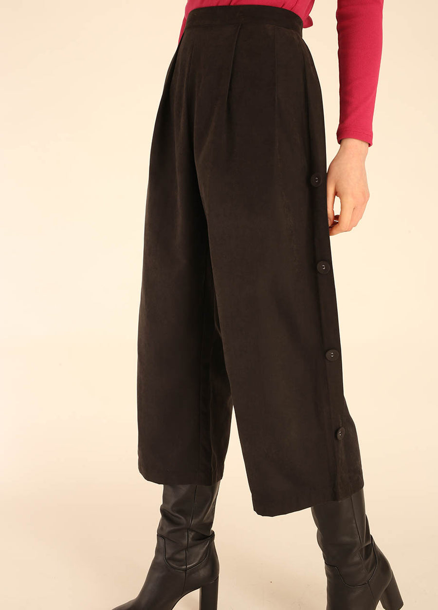 PLEATS CULOTTE BLACK