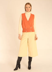 WAISCOAT 4BUTTONS PEACH