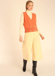 WAISCOAT 4BUTTONS PEACH