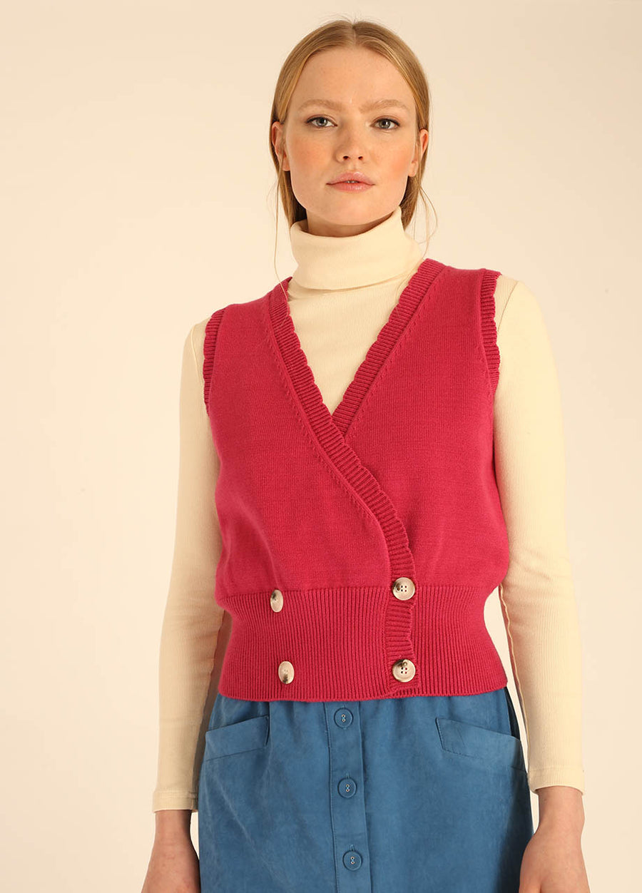 GILET 4 BOTTONI CERISA