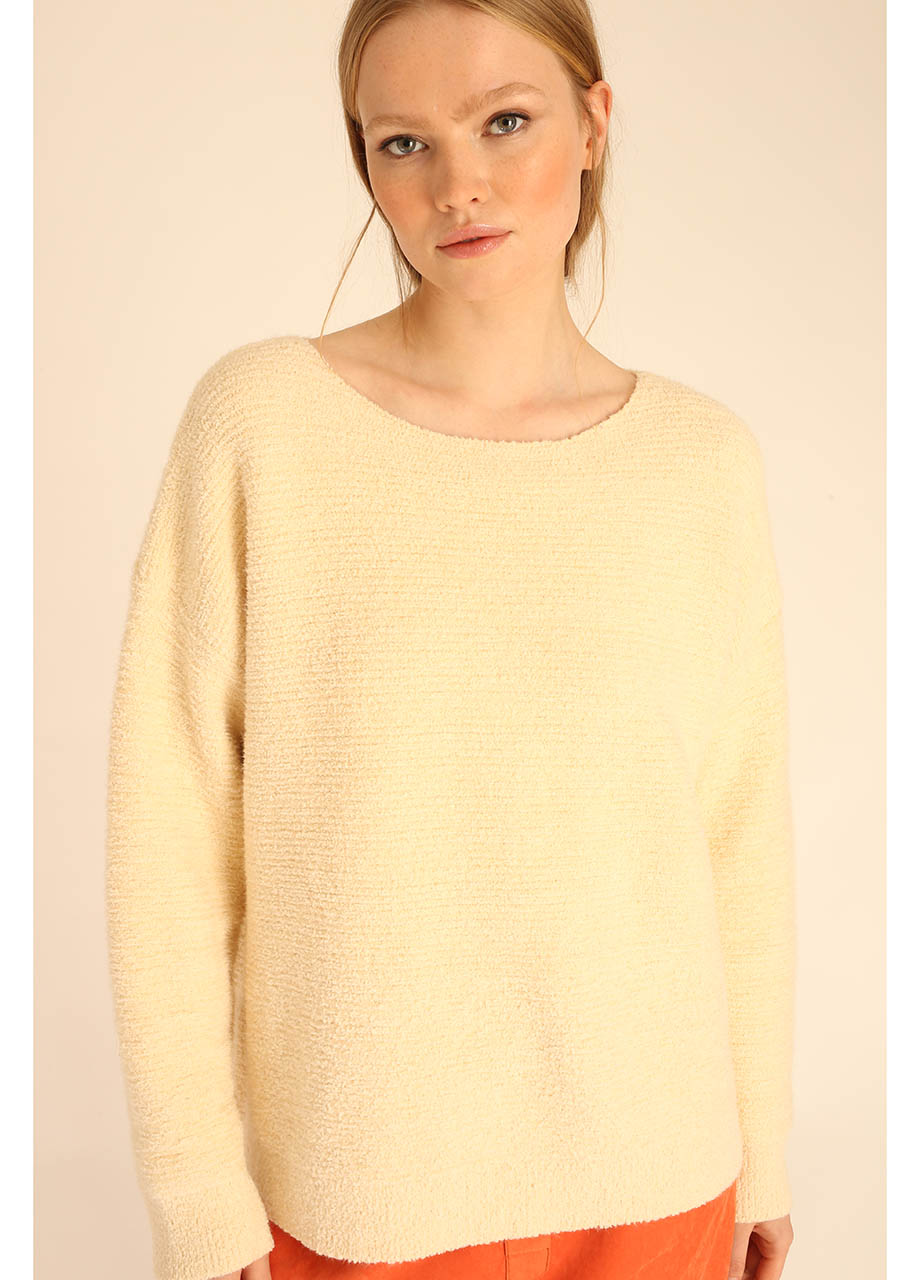 SWEATER FLUFFY BEIGE