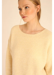 FLUFFY BEIGE SWEATER