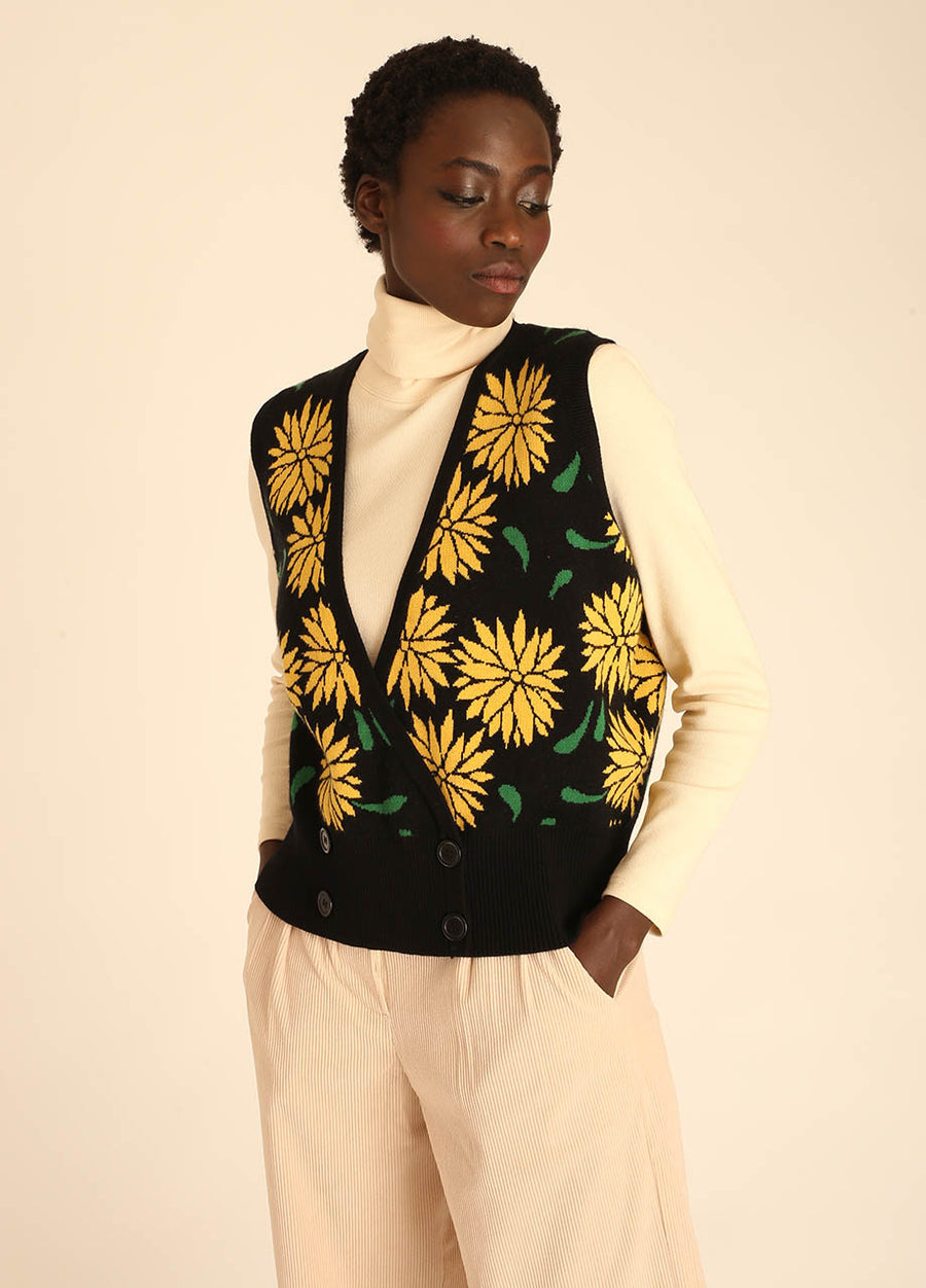 GILET DAHLIA 4 BOTTONI