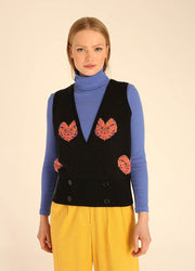 GILET 3DHEARTS NERO