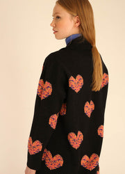 CAPPOTTO 3DHEARTS NERO