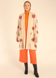 COAT 3DHEARTS BEIGE