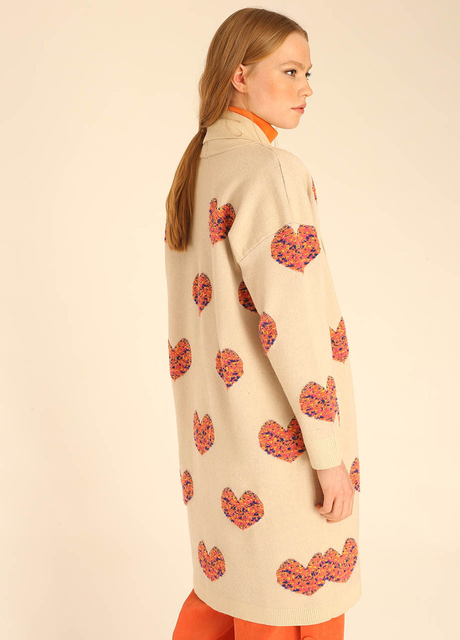 CAPPOTTO 3DHEARTS BEIGE