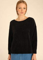 HAIRY SWEATER BLACK