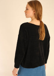 HAIRY SWEATER BLACK