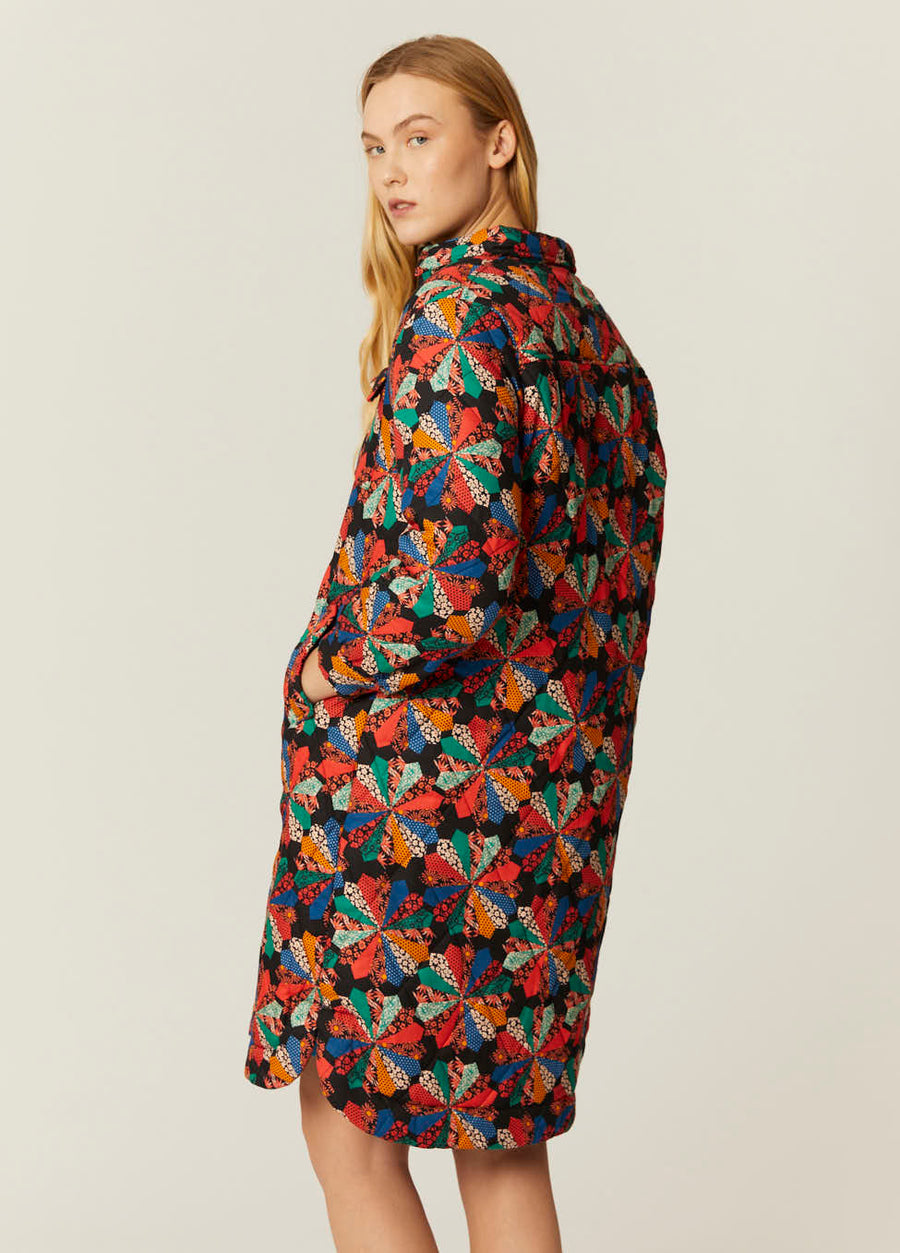 CAPPOTTO TRAPUNTATO PATCHWORK