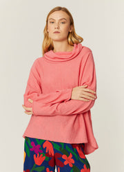 MAGLIA COLLO AMPIO ROSA