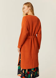 CARDIGAN LUNGO ARANCIO