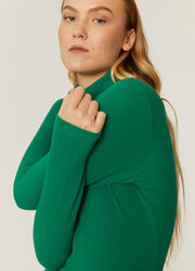 TOP CANALE CUELLO ALTO VERDE