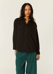 CAMICIA OVERSIZE NERA