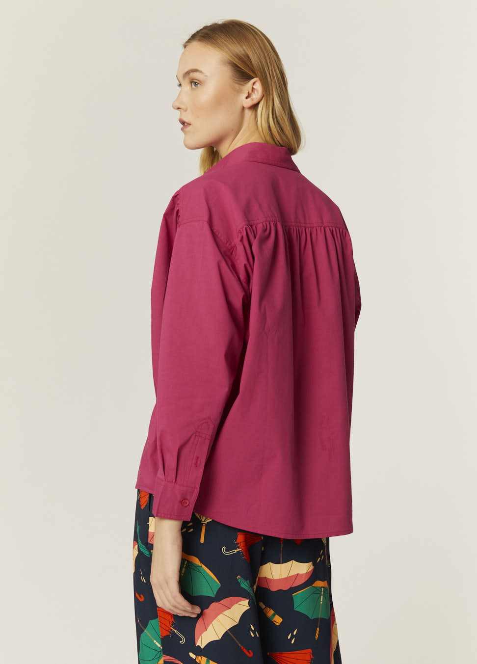 CAMICIA OVERSIZE CILIEGIA