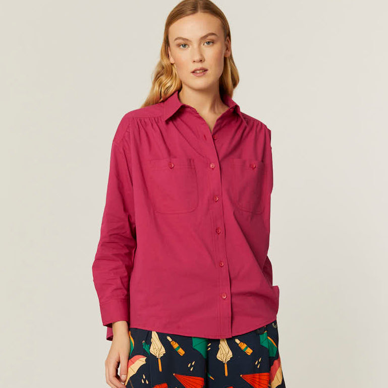 CAMISA OVERSIZE CEREZA