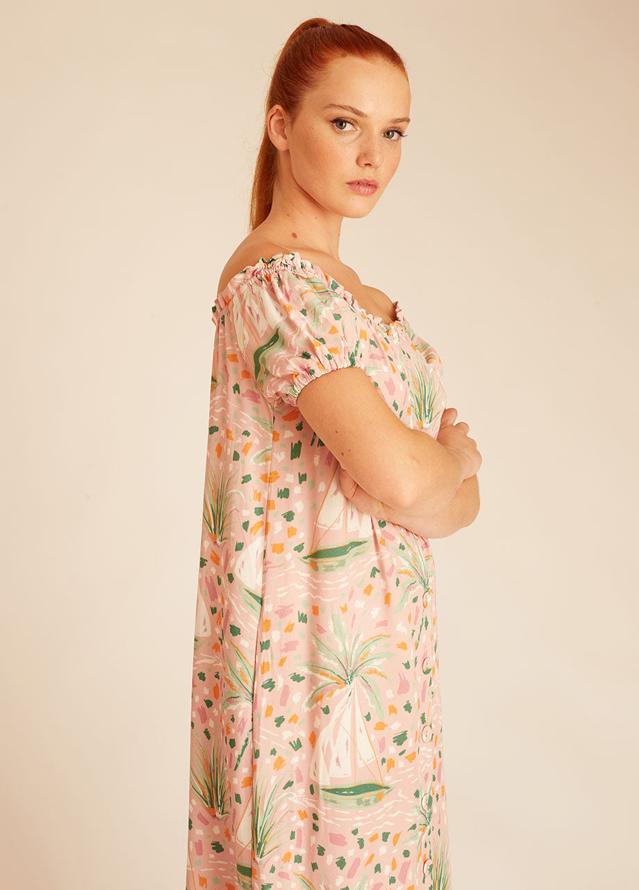 PINK BOATS BARDOT DRESS