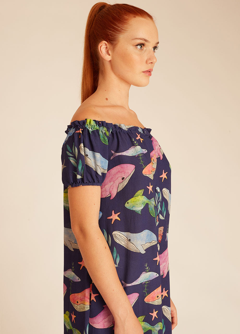 WHALES BARDOT DRESS