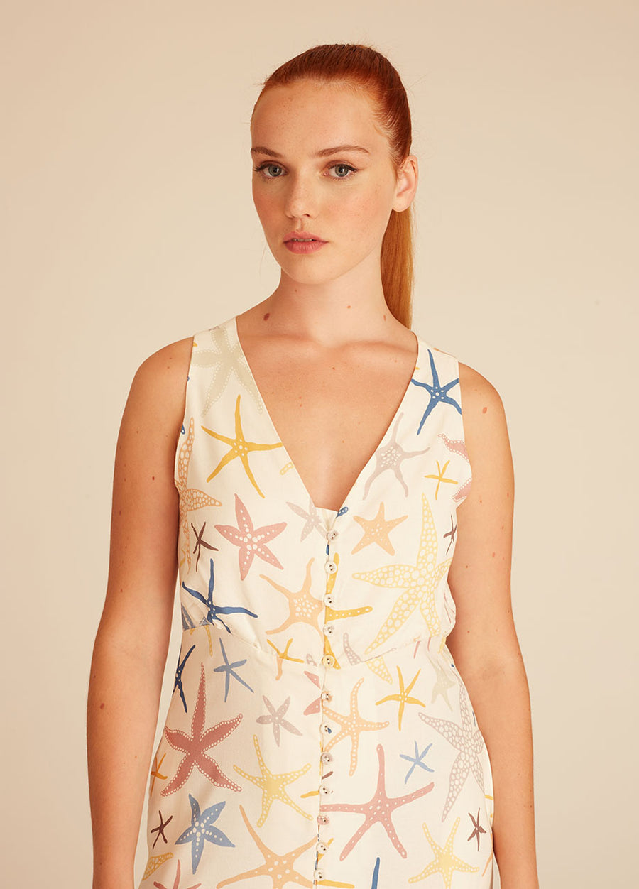 STARFISH VNECK DRESS