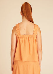 LINEN TOP PEACH