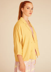 LINEN JACKET YELLOW