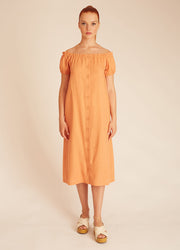 LINENBARDOT DRESS  PEACH