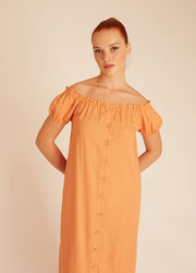 LINENBARDOT DRESS PEACH