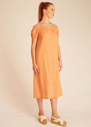 LINENBARDOT DRESS  PEACH