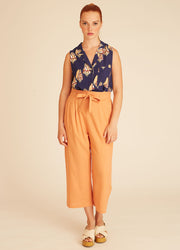 LINEN CULOTTE PEACH