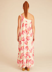 PINK FLOWERS MAXI DRESS