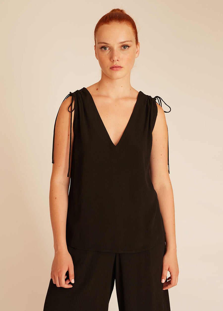 VISCOSE TOP BLACK