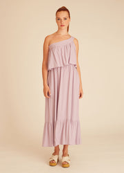 ONE SHOULDER DRESS LILAC