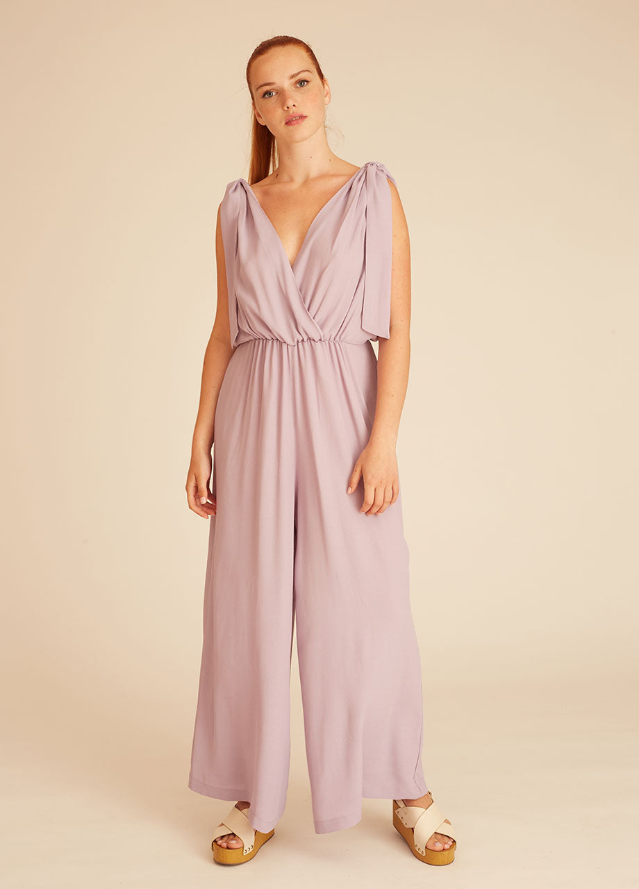 VISCOSE PLAYSUIT LILAC