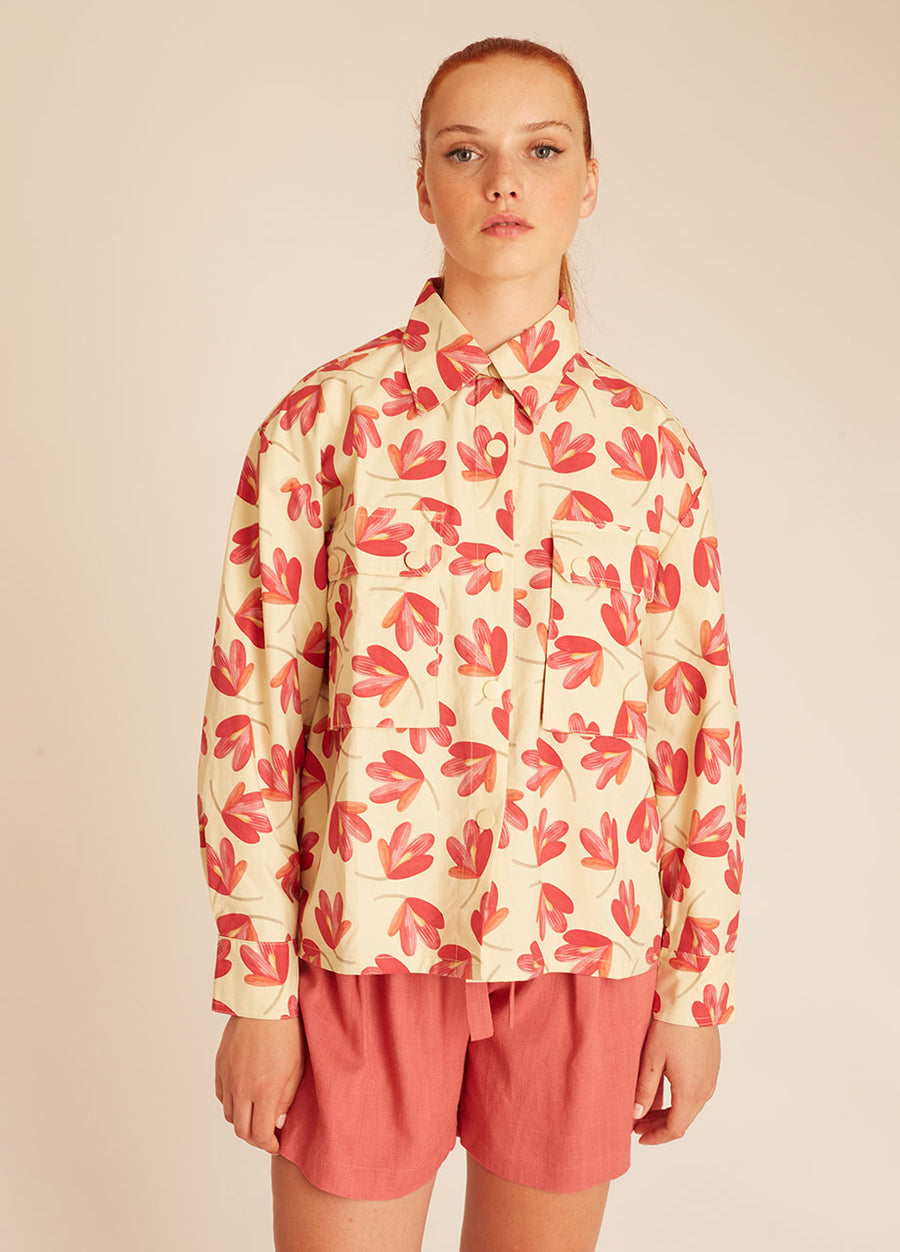 PINK FLOWERS JACKET