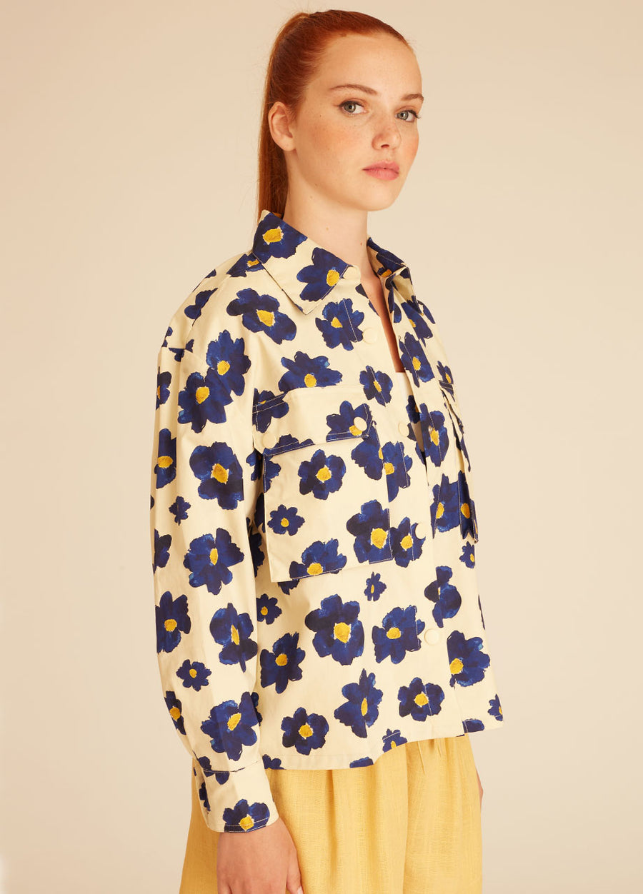 BLUE FLOWERS JACKET