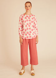 PINK FLOWERS SWEATER