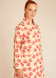 CAPPOTTO A FIORI ROSA